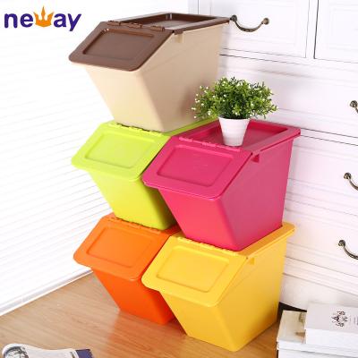 China Viable High Quality Household Stackable Plastic Storage Box for sale