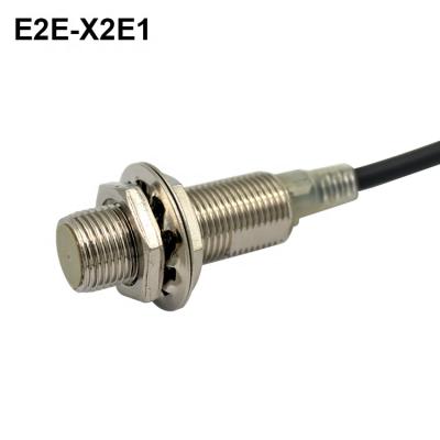 China Position Sensor High Frequency Oscillation Resist Unshielded Heat Detect Metal Object M12 NPN NO Proximity Switch E2E-X2E1 Proximity Sensor for sale