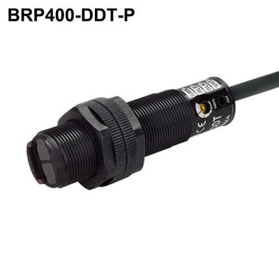 China M18 Position Sensor Threaded Cylindrical Optical Proximity Switch PNP Output 400mm Diffuse Reflective Infrared Photoelectric Sensor BRP400-DDT-P for sale