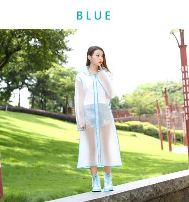 China Fashionable Easy Folded Waterproof Bachelorette Rainwear Adult Plastic Raincoats For Man And Woman for sale