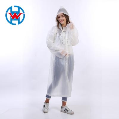 China Cheap Custom Waterproof EVA Seams Welded Recycled Long Raincoat 100% Bachelorette Raincoat for sale