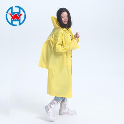 China Bachelor's rainwear increasing fashion poncho men and women adult rain coat thicken environmental EVA backpack raincoats for adults for sale