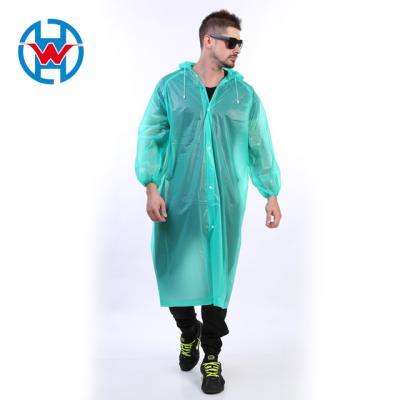 China Eva Adult Raincoat Sale Environmental Protection Thick Non One Time Adult Raincoat Eva Can Be Customized Wave Point Wholesale for sale