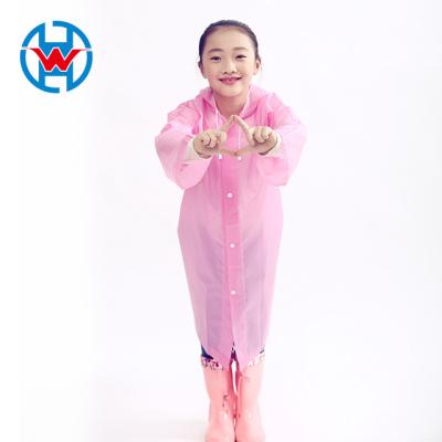 China Bachelor's Raincoats EVA Kids Rain Coat Child Rain Coat Custom White Waterproof Raincoat for sale