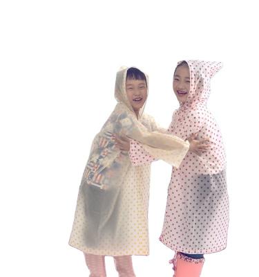 China Bachelorette Raincoat Hooded PVC Raincoat Children for sale