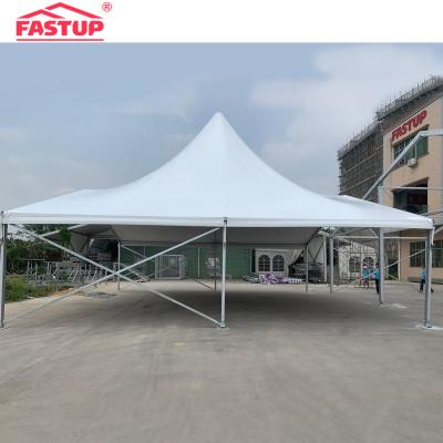 China Wedding White Mixed High Peak Marquee Tent For Car Show For 500 People Seater Guest for sale