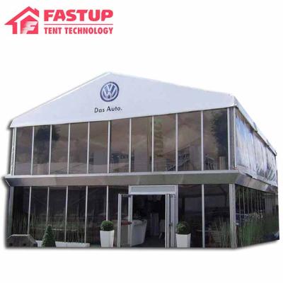 China Banquet Fastup Clear Span Modular Double Decker Marquee Tent For Wedding for sale