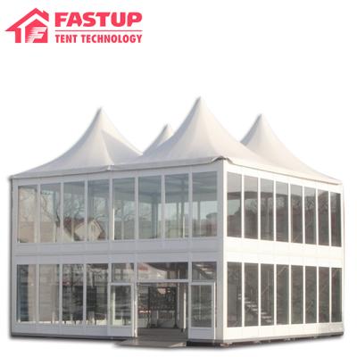 China Restaurant Made In China Arch PVC Top Double Decker Marquee Tent For Restaurant for sale