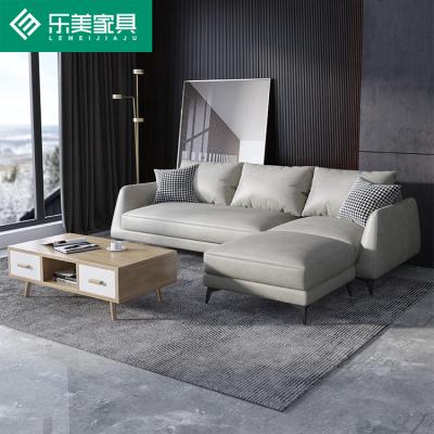 China High Quality Modern Modular Italian Style Sofa Three Seater In Living Room White Sofas Low Arm Sofa for sale