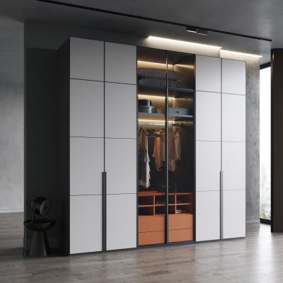 China New Arrival High Quality Large Space Modern Home Customized Walk In Closet Wood Storage Wardrobe for sale