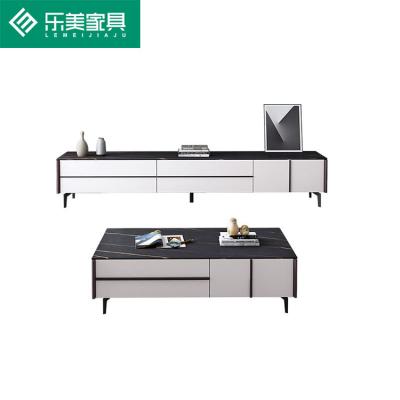 China Contemporary Modern Square Tv Stands And Coffee Table Sets for sale