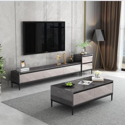 China Modern Design Extendable Light Luxury Marble Italian Furniture Living Room Coffee Table Tea Top Coffee Table for sale