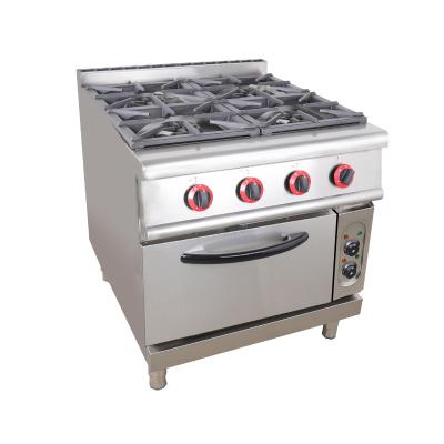 China Commercial Restaurant Industrial Gas Stove , Stainless With Oven for sale