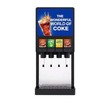 China New Cola Automatic Cold Cup Cold Soda Coke Mail Mix Press Vintage Automatic Cold Soda Frozen Beverage Making Dispenser Machine Fast Food Equipment HX for sale