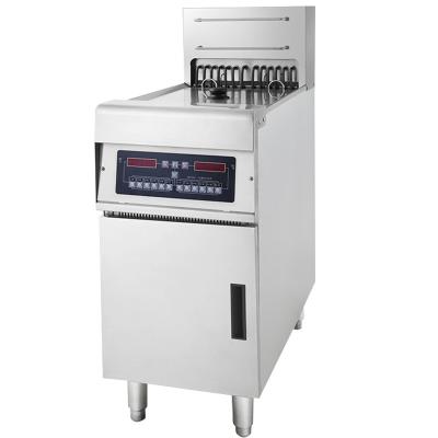 China Restaurant Commercial Custom 2 Basket 9000W Vertical Timer Electric Deep Fryer With Cabinet for sale