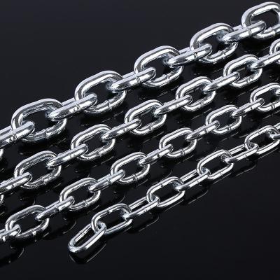 China DIN5685 Electric Galvanized Transmission Chain Short Welded Steel Link Chain for sale