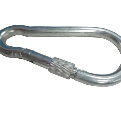 China Heavy Industry Stainless Steel Security Screw Nut Breakout Carabiner DIN5299 Spring Hook for sale