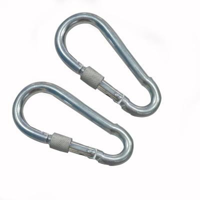 China Heavy Industry Ties For Wholesale Carabiner Clips Mounting Snap Hook Carbon Steel Hook for sale