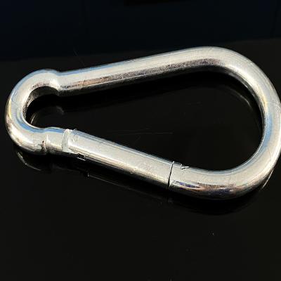 China Heavy Industry 10mm Silver Galvanized Metal Wire Snap Hooks for sale