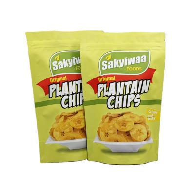 China Plastic Safety Plantain Banana Chips Snacks Packaging Bags For Potato Chips for sale