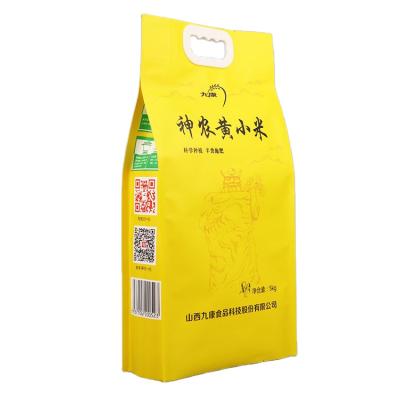 China High Quality Security Food Grade 1kg/2.5kg/5kg Plastic Rice Bag With Handle for sale