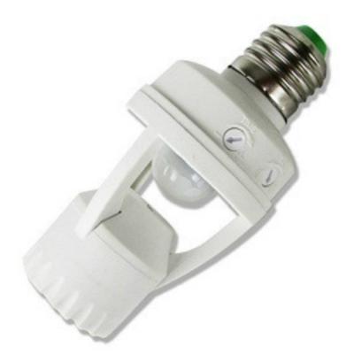 China Screw Smart Bulb Holder , E27 E26 Intelligent Human Body Induction Smart Lamp Holder for sale