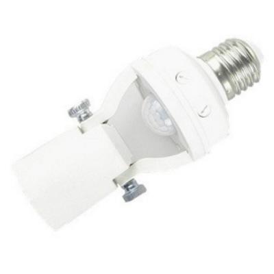 China screw led lamp bulb holder light socket with infrared pir 360 motion sensor lamp holder e27 for sale