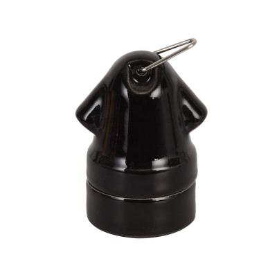 China Screw black australian sockets e26 parts e27 lamp holders, ceramic multi e27 socket for sale