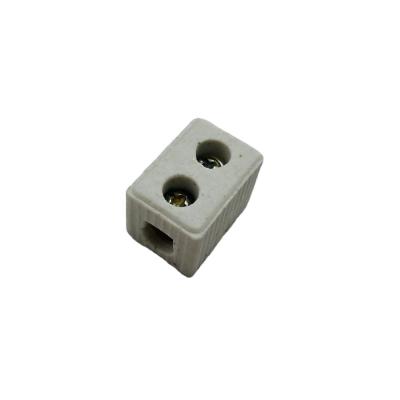 China 15A 15A 15A 1 Holes Porcelain Ceramic Connector 1512 Electrical Wire Pole And 2 Lugs for sale