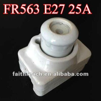 China LOW VOLTAGE wholesale! ! ! electrical ceramic fuse holder F563 E27 25A for sale