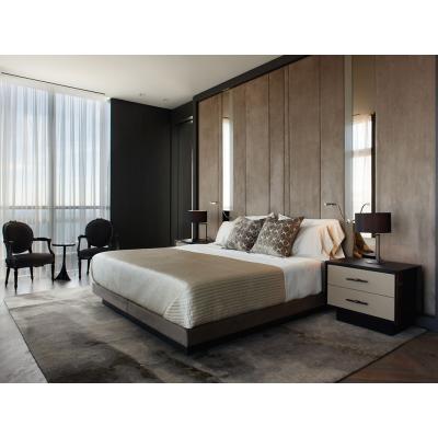 China Modern Modern Bedroom Plywood Double Bed Designs Hotel Bedroom Furniture for sale