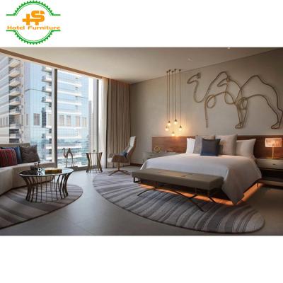 China Hotel HS-N117 custom made custom project five star hotel bedroom furniture set/log coffee table for sale