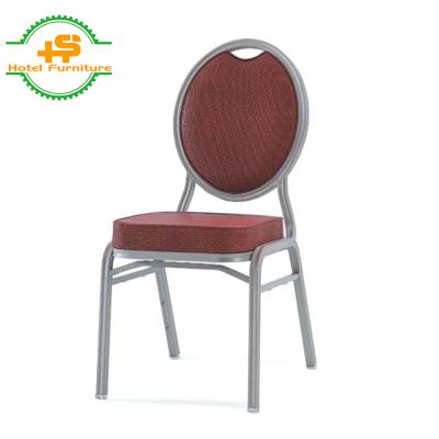 China HSBA-006 Modern Strong Cheap Metal Used Banquet Hall Wedding Events Stacking Aluminum Church Chair for sale