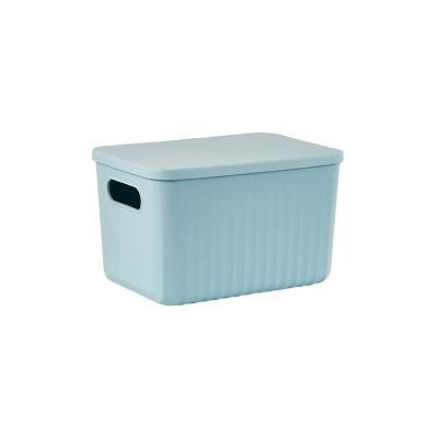 China High Quality Stackable Box Cosmetics Finishing Household Garment Organizer Plastic Storage Box With Lid for sale