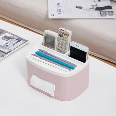 China Wholesale Modern Plastic Remote Control Cloth Bracket Non-slip Household ABS Tissue Desktop Plastic Tissue Box for sale