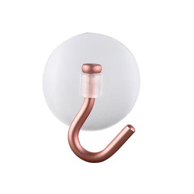 China Durable Hot Sale 3 Pcs Wall Bathroom Vacuum Strong Kitchen Bathroom Non-perforated Suction Cup Hooks for sale