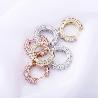 China Luxurious Iced Out s925 Sterling Silver FASHION Blingbling Jewelry Earrings for sale