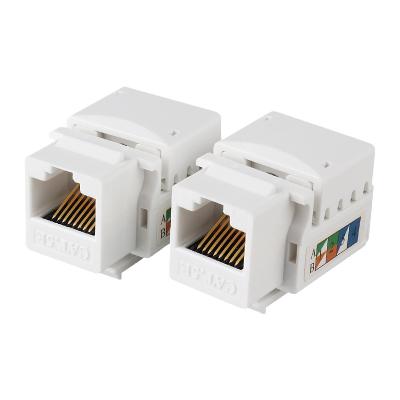 China Ethernet UTP Cat5E Cat6 Internet cable seto factory price keystone jack 180 degree module use for patch panel wall plate for sale