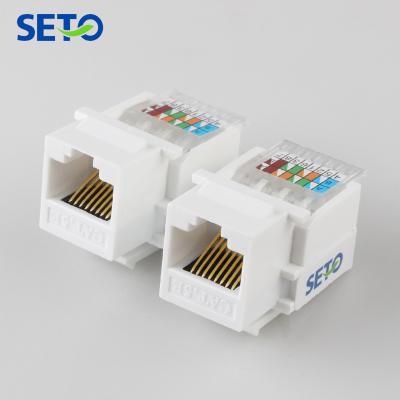 China ABS / PC CAT5E UTP Network Module RJ45 Keystone Connector Information Jack Socket for sale