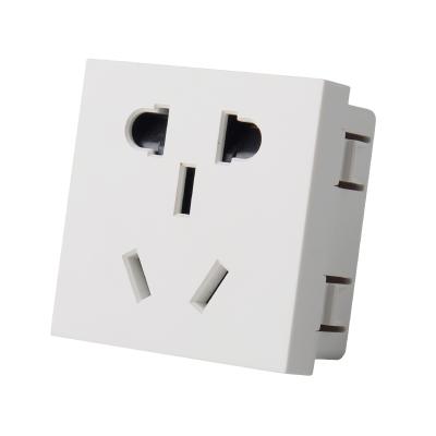 China Much Lighter Compared To Type 45 Five Hole Socket PC Panel 250V 10A Power Stainless Steel Plug for sale