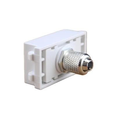 China Computer spares silver F type module (satellite) for digtal socket F keystone F type TV from the wall for sale