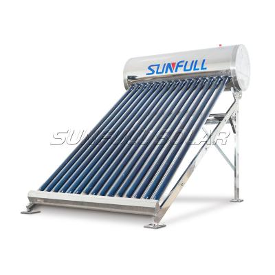 China Hotel 150L Stainless Steel Vacuum Tube Solar Water Heater Made By SUNFULL for sale