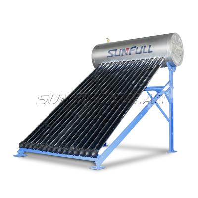 China 2019 Outdoor New Type Integrate SUNFULL Heat Pipe Pressurized Solar Tube Water Heater for sale