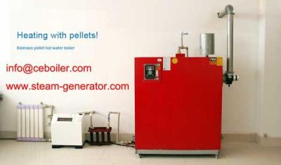 China Movable Wood Pellet Hot Water Boilers for sale