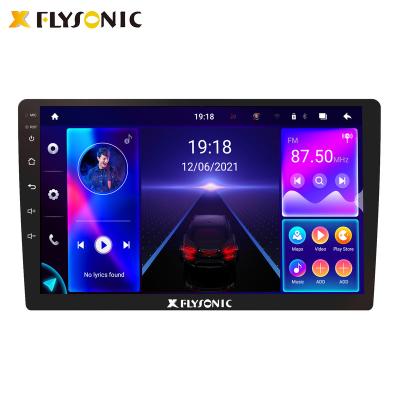 China Flysonic GPS Android 11 10.1 inch Capacitive Touch Screen with Car Play Mirror Link GPS 4G Android Car DVD Auto Radio for sale