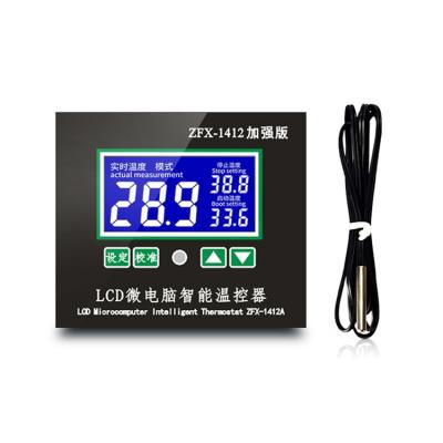 China High Quality ZFX-W1412A 16A Sensor LCD Microcomputer Digital Display Temperature Controller 77*70mm 92*80mm Aperture 77*70mm for sale