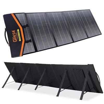 China Factory Price Folding Solar Panels 200w Solar Panel Solar Panels Outdoor Portable Camping 166mmx166mm for sale