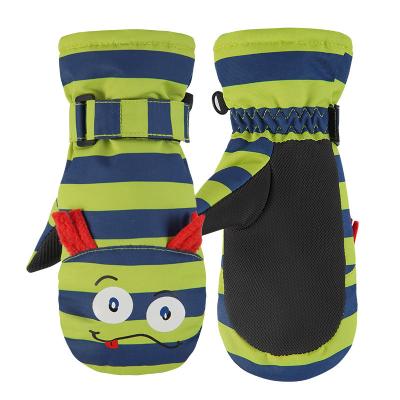 China Anti-lost Buckle/Adjustable Wristband/Outdoor Sports Palm Ski Mittens Best Quality Cotton Pattern Cartoon Cute Funny Waterproof Kids Warm Custom Wholesale Anti-skid Winter for sale