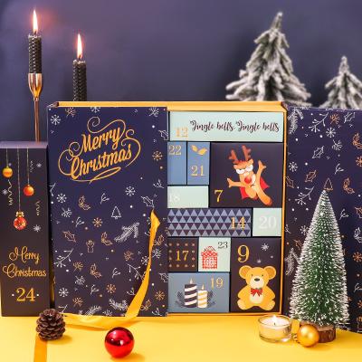 Cina Contenitore d'imballaggio Advent Calendar Boxes vuoto di regalo del cartone di conto alla rovescia in vendita