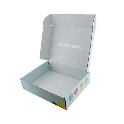 China ODM Durable Cardboard Plain White Mailer Boxes Apparel Packaging For Hat Dress Shoes for sale